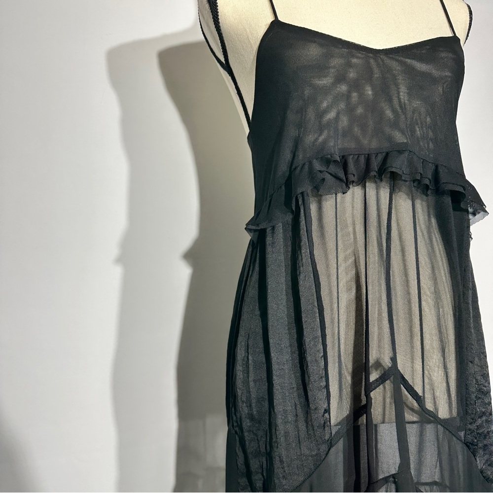 Zara Collection Maxi Patchwork Sheer Slip Dress - Picture 2 of 16
